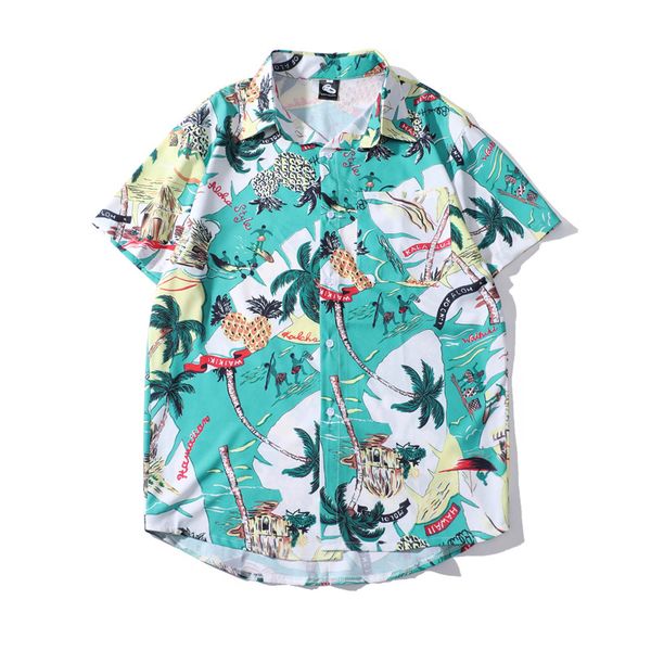 2020 men comfortable korean shirt hawaii beach chemise homme harajuku casual short sleeve quality social fit summer clothes, White;black
2020 men comfortable korean shirt hawaii beach chemise homme harajuku casual short sleeve quality social fit summer clothes, White;black
