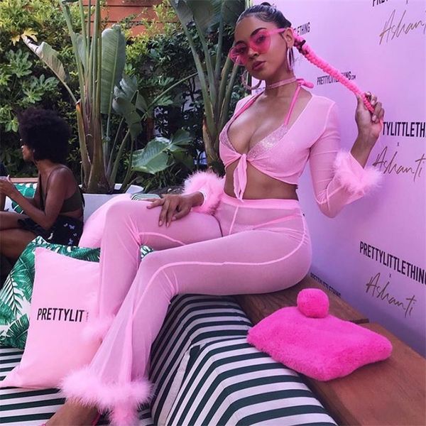 2019 новая сетка tracksuit женщины sexy 2 piece set женщины crop top и брюки два piece set pink эластичный тонкий партия фестиваль эпикировк, Gray
2019 новая сетка tracksuit женщины sexy 2 piece set женщины crop top и брюки два piece set pink эластичный тонкий партия фестиваль эпикировк, Gray