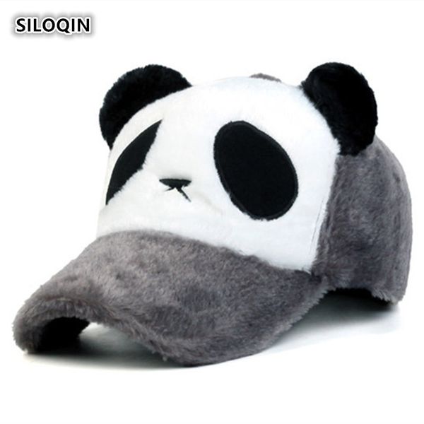 siloqin winter women's keep warm cute cartoon panda baseball caps novel fashion embroidery adjustable size tongue cap for women, Blue;gray
siloqin winter women's keep warm cute cartoon panda baseball caps novel fashion embroidery adjustable size tongue cap for women, Blue;gray