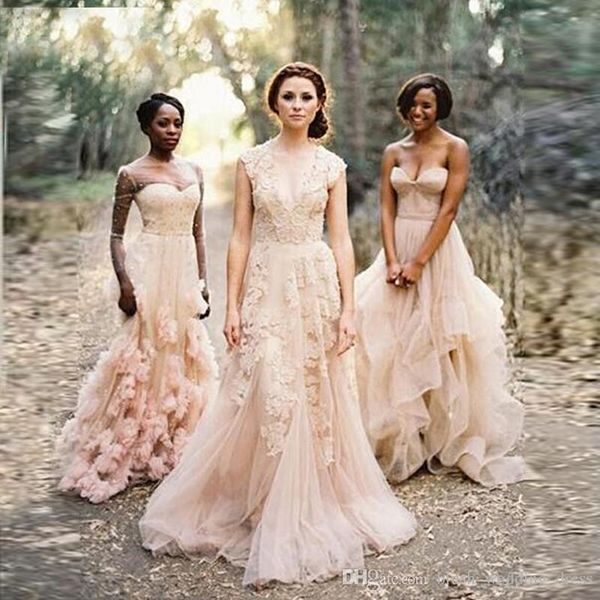 vintage blush lace beach garden wedding dresses deep v neck cap sleeve layered reem acra lace long bridal gowns, White
vintage blush lace beach garden wedding dresses deep v neck cap sleeve layered reem acra lace long bridal gowns, White