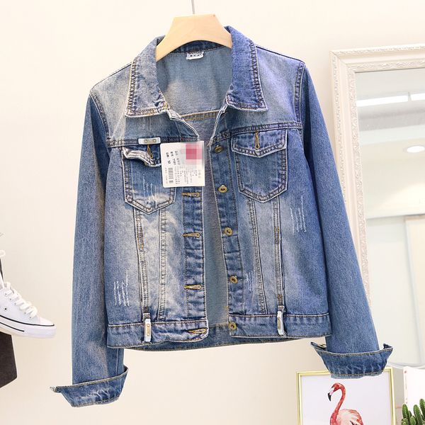 2019 spring women fashion denim jackets long-sleeved slim denim jacket female plus size short jacket coat cool streetwear, Black;brown
2019 spring women fashion denim jackets long-sleeved slim denim jacket female plus size short jacket coat cool streetwear, Black;brown