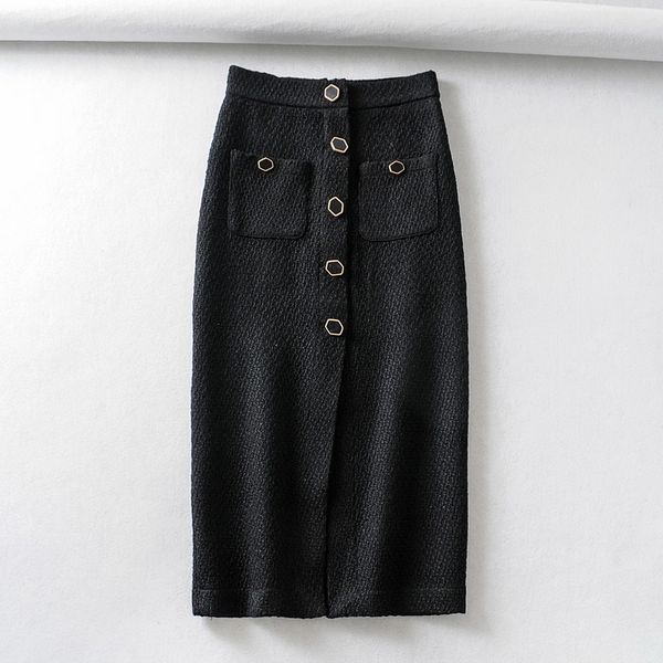 autumn and winter women skirt 2019 new fashion personality buttons pocket modern lady black skirts
autumn and winter women skirt 2019 new fashion personality buttons pocket modern lady black skirts