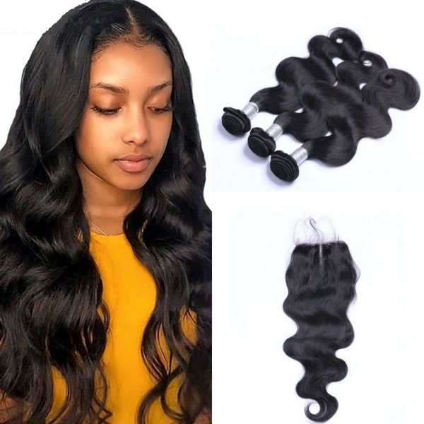 part 4x4 lace closure with bundles unprocessed malaysian human hair weft body wave 3 bundles with closure, Black;brown
part 4x4 lace closure with bundles unprocessed malaysian human hair weft body wave 3 bundles with closure, Black;brown