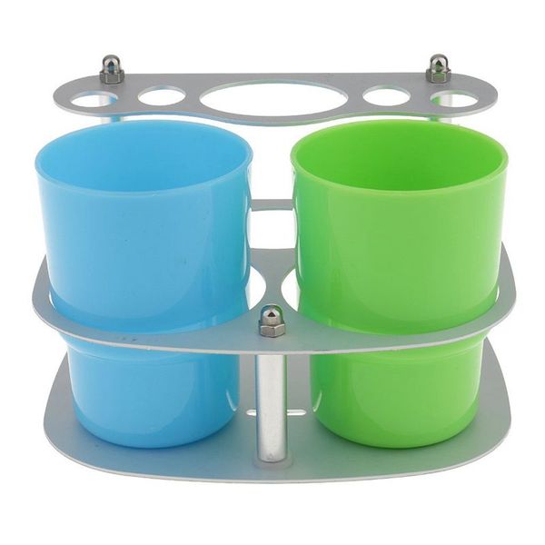 aluminum silver bathroom toothbrush toothpaste cup holder stand rack + plastic cups wall mounted / standing - silver, 15cmx
aluminum silver bathroom toothbrush toothpaste cup holder stand rack + plastic cups wall mounted / standing - silver, 15cmx