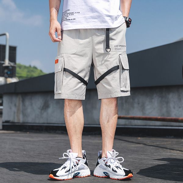 summer casual cargo shorts men cotton solid ribbons pockets streetwear mens shorts knee length bermuda short pants men, White;black
summer casual cargo shorts men cotton solid ribbons pockets streetwear mens shorts knee length bermuda short pants men, White;black