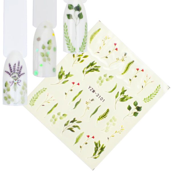 fwc 1 pc daisy lavender water nail sticker flower leaf design slider diy nail art decal charms foils tips decoration, Black
fwc 1 pc daisy lavender water nail sticker flower leaf design slider diy nail art decal charms foils tips decoration, Black