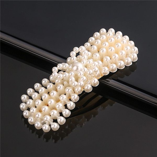 2019 the new bow pearl hairpin word clip female combination side clip simple bb clip temperament hair accessories set, Golden;silver
2019 the new bow pearl hairpin word clip female combination side clip simple bb clip temperament hair accessories set, Golden;silver