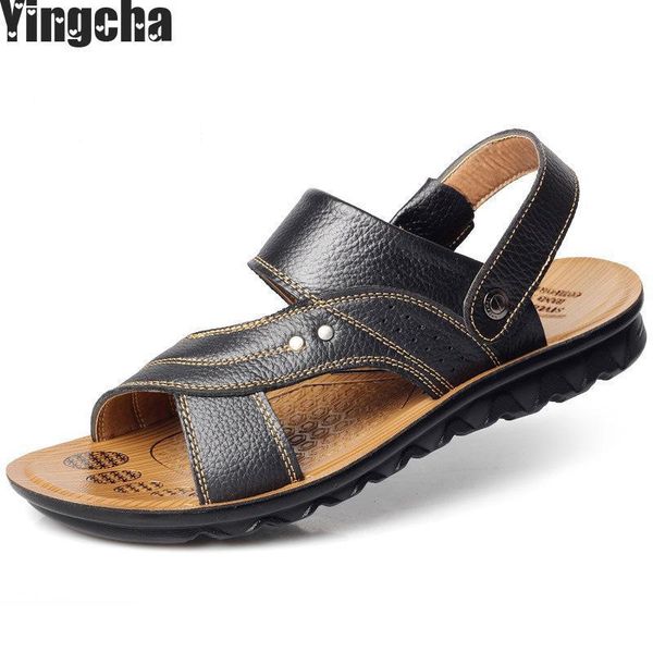 sandals genuine leather shoes summer large size men's men fashion and slippers big 37-44, Black
sandals genuine leather shoes summer large size men's men fashion and slippers big 37-44, Black