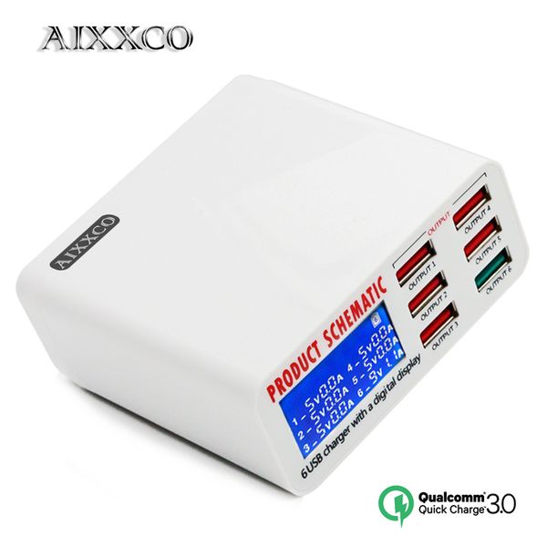 aixxco for fast charge 3.0 6 ports smart mobile phone charger deskusb charger for iphone samsung xiaomi quick charger
aixxco for fast charge 3.0 6 ports smart mobile phone charger deskusb charger for iphone samsung xiaomi quick charger