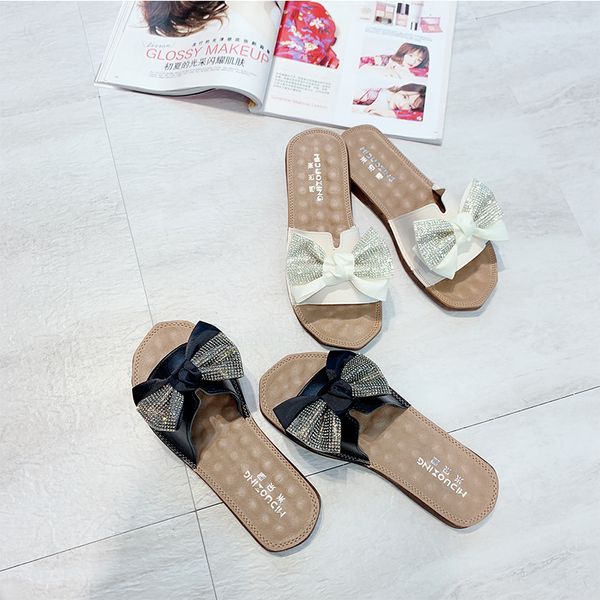 shoes slippers flat loafers lady slipers women butterfly-knot square toe slides summer soft girl 2020 pu fabric rubber basic, Black
shoes slippers flat loafers lady slipers women butterfly-knot square toe slides summer soft girl 2020 pu fabric rubber basic, Black