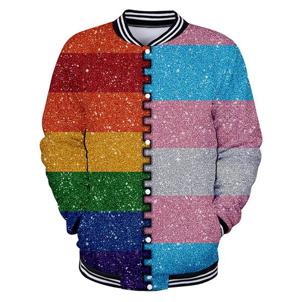 novelty lgbt lesbians gays bisexuals transgender rainbow baseball jacekt bomber jacket men/women lgbt harajuku streetwear, Black
novelty lgbt lesbians gays bisexuals transgender rainbow baseball jacekt bomber jacket men/women lgbt harajuku streetwear, Black