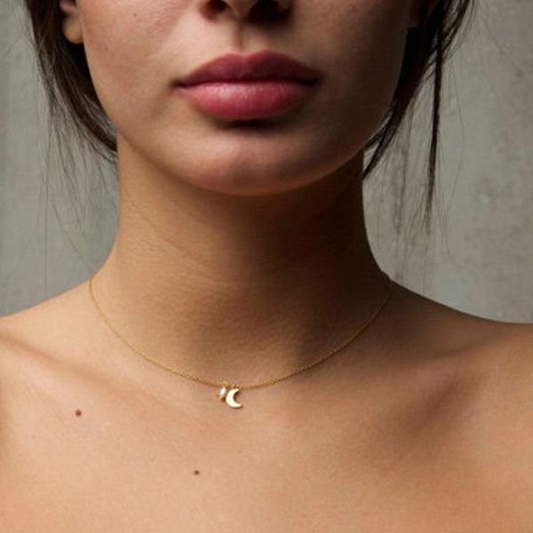 necklace chain women personalized moon yellow gold color trendy cute pendant necklaces jewelry lovers collares collier, Silver
necklace chain women personalized moon yellow gold color trendy cute pendant necklaces jewelry lovers collares collier, Silver