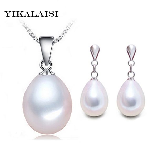 yikalaisi 925 sterling silver jewelry natural freshwater pearl set pendant stud earrings for women, Black
yikalaisi 925 sterling silver jewelry natural freshwater pearl set pendant stud earrings for women, Black