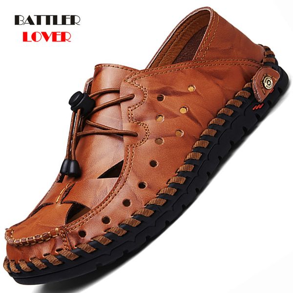 new casual men soft sandals comfortable men summer genuine leather sandals roman summer outdoor beach big size 38-46, Black
new casual men soft sandals comfortable men summer genuine leather sandals roman summer outdoor beach big size 38-46, Black