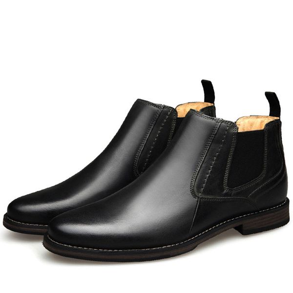men genuine leather spring men boots autumn waterproof ankle boots man outdoor working boots, Black
men genuine leather spring men boots autumn waterproof ankle boots man outdoor working boots, Black