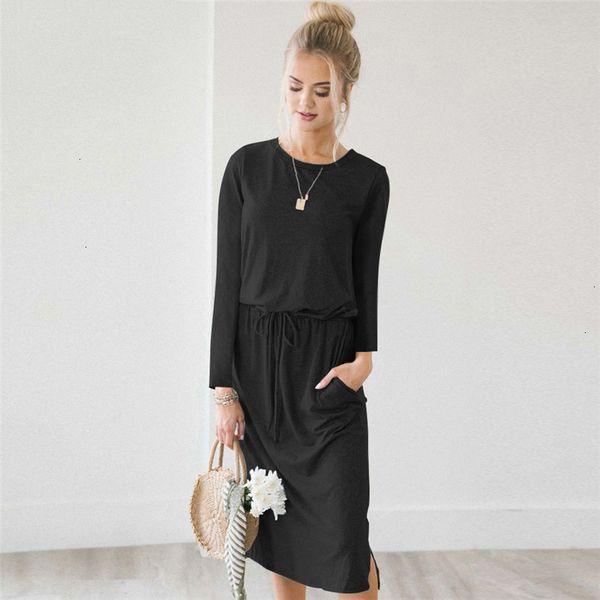 womens dress women designer clothes o neck long sleeve casual midi dress women lace up elastic waist spring autumn dress female shirt, Black;gray
womens dress women designer clothes o neck long sleeve casual midi dress women lace up elastic waist spring autumn dress female shirt, Black;gray