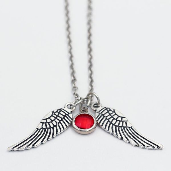 cute angel wings/birthstone necklace/a to z letters necklaces/pendant necklace/women fashion jewelry cute angel twitter casual zyppo, Silver
cute angel wings/birthstone necklace/a to z letters necklaces/pendant necklace/women fashion jewelry cute angel twitter casual zyppo, Silver