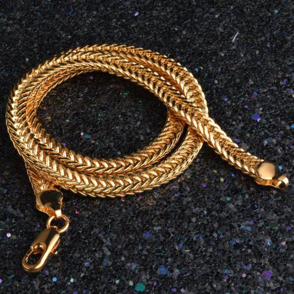 6mm gold color necklace for women men jewelry fashion gold color chain necklace charms jewellery choker 20 inch geometric chain, Silver
6mm gold color necklace for women men jewelry fashion gold color chain necklace charms jewellery choker 20 inch geometric chain, Silver