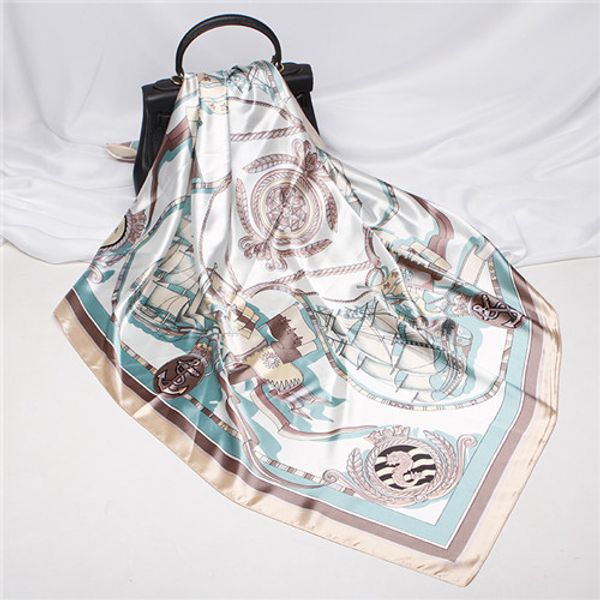 2019 spring new silk scarves female imitation silk fashion scarves 90cm wholesale, Blue;gray
2019 spring new silk scarves female imitation silk fashion scarves 90cm wholesale, Blue;gray