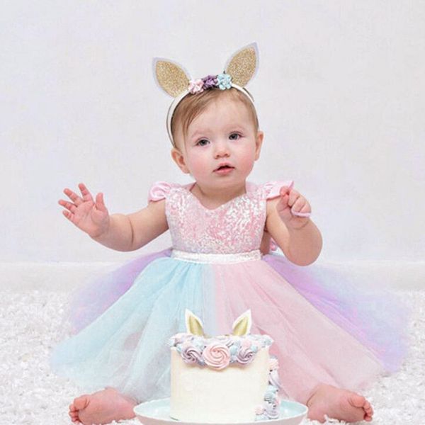 Baby Party Birthday Princess dress Toddler Kid Baby Girl Sleeveless Rainbow Sequined Lace Princess Romper Dress, Pink
Baby Party Birthday Princess dress Toddler Kid Baby Girl Sleeveless Rainbow Sequined Lace Princess Romper Dress, Pink