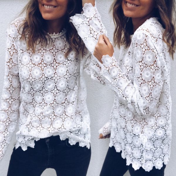 boho summer loose crochet flower lace blouse women shirt hollow out floral embroider white holiday wear
boho summer loose crochet flower lace blouse women shirt hollow out floral embroider white holiday wear