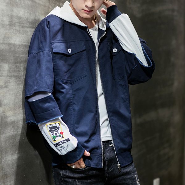japanese streetwear vintage hooded hip hop fake 2 piece suit bomber jackets men loose casual warm coats sportswear windbreaker, Black;brown
japanese streetwear vintage hooded hip hop fake 2 piece suit bomber jackets men loose casual warm coats sportswear windbreaker, Black;brown