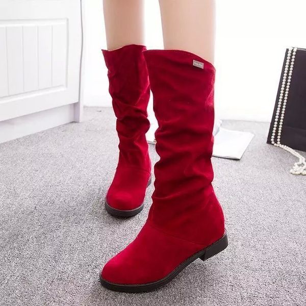 autumn winter women casual mid-calf boots women round toe slip-on pleated flat warm snow boots woman botas mujer plus size 35-40, Black
autumn winter women casual mid-calf boots women round toe slip-on pleated flat warm snow boots woman botas mujer plus size 35-40, Black