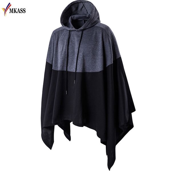 2017 fashion stylish gothic cloak jacket european hooded pea coat mens trench coat men long jacket windbreaker mens cape, Black
2017 fashion stylish gothic cloak jacket european hooded pea coat mens trench coat men long jacket windbreaker mens cape, Black