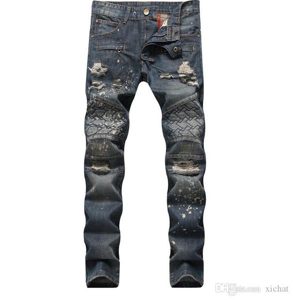 big size jeans autumn new men's creases jeans stitch hole denim pants slim casual streight leg jeans size 29-38 cj1820, Blue
big size jeans autumn new men's creases jeans stitch hole denim pants slim casual streight leg jeans size 29-38 cj1820, Blue
