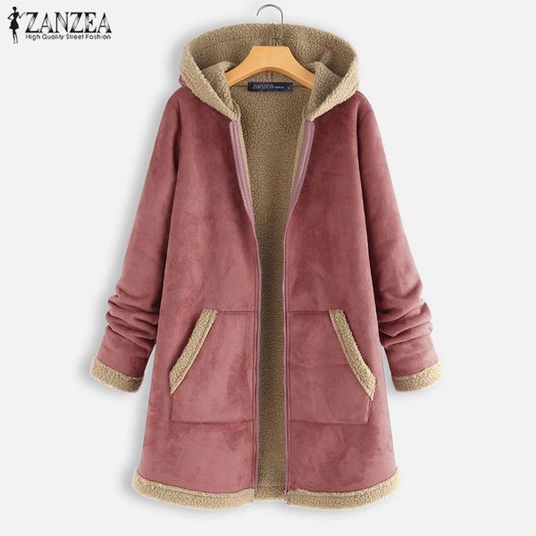 2019 zanzea women warm coats winter hooded zipper fleece jackets vintage solid long sleeve loose overcoats femme hoodies outwear, Black;brown
2019 zanzea women warm coats winter hooded zipper fleece jackets vintage solid long sleeve loose overcoats femme hoodies outwear, Black;brown