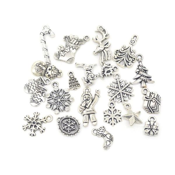 19pcs mixed silver color christmas tree snowflake stocking candy cane charm pendants decoration
19pcs mixed silver color christmas tree snowflake stocking candy cane charm pendants decoration