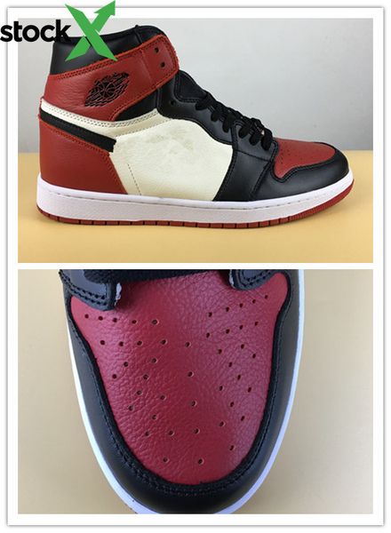 new true 1 high og bred toe black red men basketball shoes sports sneakers wholesale box size 8-13
new true 1 high og bred toe black red men basketball shoes sports sneakers wholesale box size 8-13
