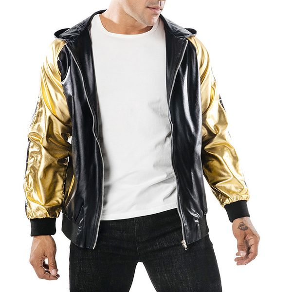 mens designer hooded jacket fashion panelled color zipper jacket coat casual long sleeve jackets mens clothing, Black;brown
mens designer hooded jacket fashion panelled color zipper jacket coat casual long sleeve jackets mens clothing, Black;brown