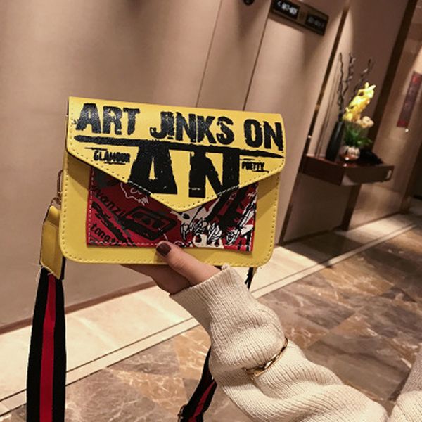 women letter handbag 2019 new fashion contrast color shoulder bag graffiti small square bag personality wild messenger d222
women letter handbag 2019 new fashion contrast color shoulder bag graffiti small square bag personality wild messenger d222