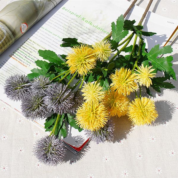 simulation spiked ball flower fake plants with leaves wedding decor plastic artificial flowers garden decoration flores
simulation spiked ball flower fake plants with leaves wedding decor plastic artificial flowers garden decoration flores
