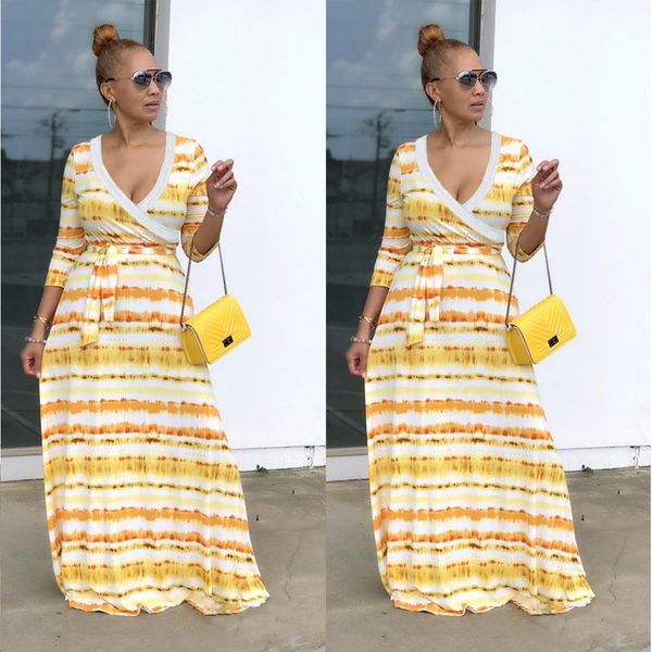 summer 2020 selling european and american women's dresses with deep v-neck gradient stripe dress, Black;gray
summer 2020 selling european and american women's dresses with deep v-neck gradient stripe dress, Black;gray