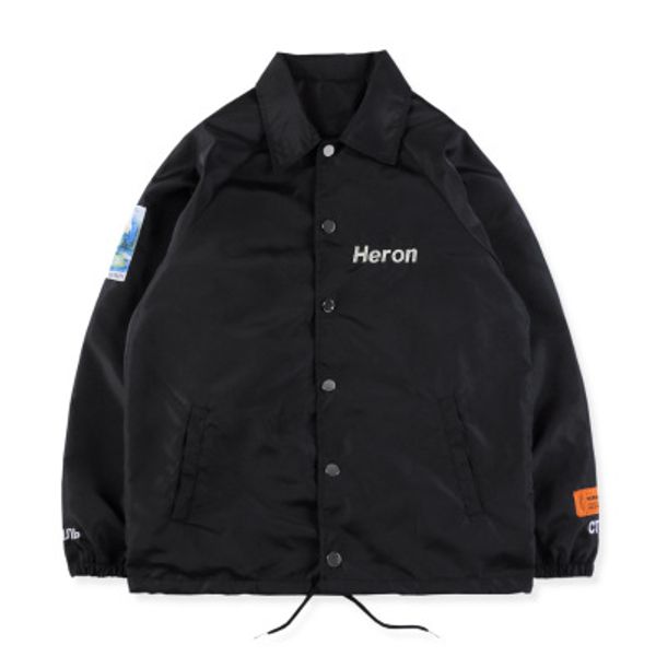 Mens Black Loose Windbreaker Jackets Hip Hop Street Brand Casual Letter Embroidery Male Coats HERON PRESTON
Mens Black Loose Windbreaker Jackets Hip Hop Street Brand Casual Letter Embroidery Male Coats HERON PRESTON