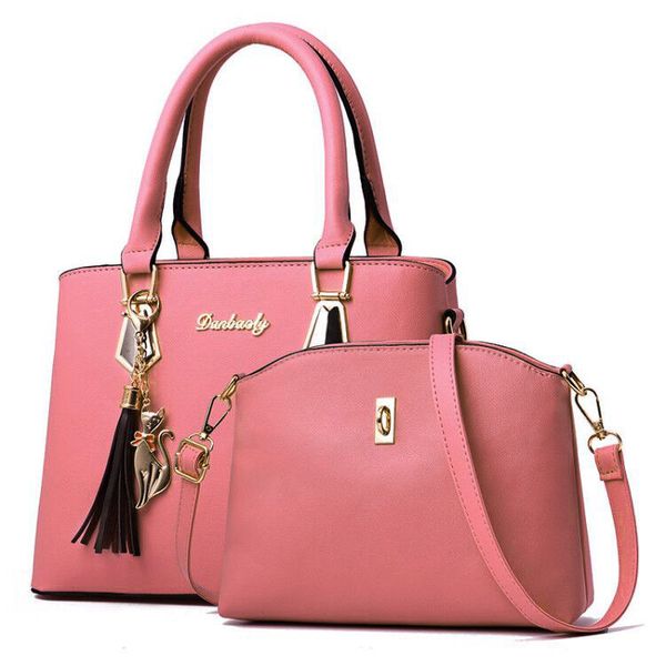 pink woman bag fashion bags handbags purses women 2 pcs/set composite bags 2020 female leather handbag shoulder messenger bag
pink woman bag fashion bags handbags purses women 2 pcs/set composite bags 2020 female leather handbag shoulder messenger bag