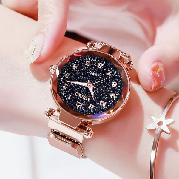 new women watches starry sky flat glass quartz mesh with magnetic buckle ladies watch elegant ladies watches montre femme, Slivery;brown
new women watches starry sky flat glass quartz mesh with magnetic buckle ladies watch elegant ladies watches montre femme, Slivery;brown