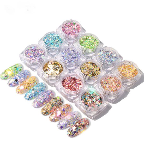 bgvfive2 box/set nail flakes sequins powder metal magic paillette shinning manicure nail powder decorations, Silver;gold
bgvfive2 box/set nail flakes sequins powder metal magic paillette shinning manicure nail powder decorations, Silver;gold