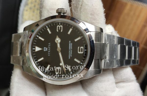 39mm men's automatic watches eta 2836 watch men black dial 214270 full steel solid band sapphire superlative noobf n factory wristwatch, Slivery;brown
39mm men's automatic watches eta 2836 watch men black dial 214270 full steel solid band sapphire superlative noobf n factory wristwatch, Slivery;brown