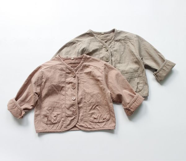 korean kids girls boys fashion jackets&coats linen clothings casual children mori style clothes, Blue;gray
korean kids girls boys fashion jackets&coats linen clothings casual children mori style clothes, Blue;gray