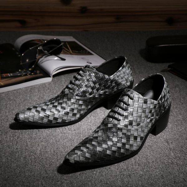 white/silver/gold men breathable business dress shoes hollow out weave pattern leather men formal shoes, Black
white/silver/gold men breathable business dress shoes hollow out weave pattern leather men formal shoes, Black