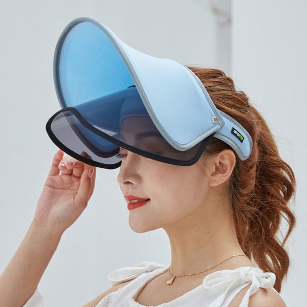 fashion women summer sun protective hats double layer transparent empty sunshade hat hsj88, Blue;gray
fashion women summer sun protective hats double layer transparent empty sunshade hat hsj88, Blue;gray