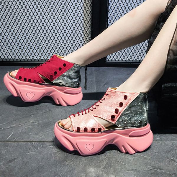 moraima snc european women shoes summer 2019 new leather leisure peep toe thick bottom increases sandals fashion girl flatform, Black
moraima snc european women shoes summer 2019 new leather leisure peep toe thick bottom increases sandals fashion girl flatform, Black