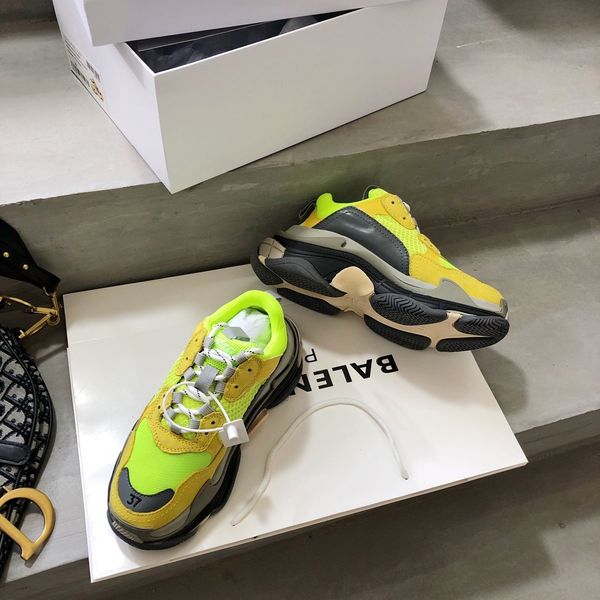 original 1: 1 luxury fashion platform men's and women's shoes wild vintage lace casual shoes color matching sneakers 10, Black
original 1: 1 luxury fashion platform men's and women's shoes wild vintage lace casual shoes color matching sneakers 10, Black