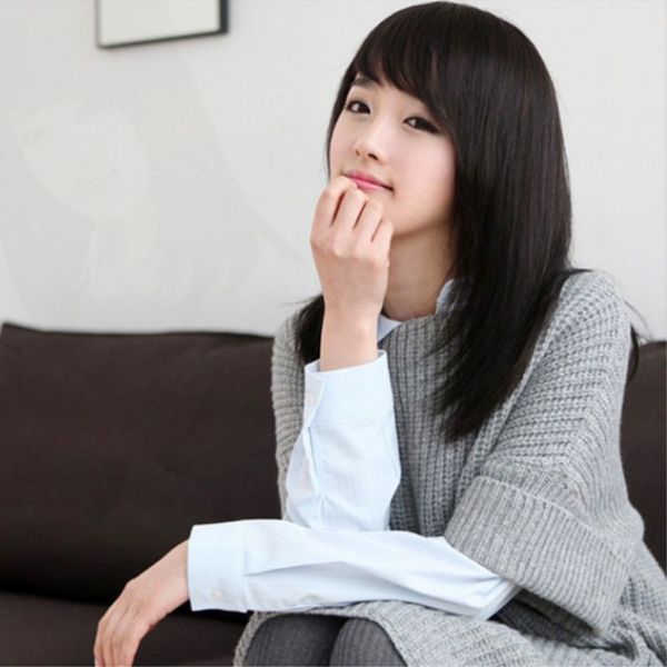 wig fashion girls can be diagonally repaired face temperament wig long straight hair wig factory direct, Black
wig fashion girls can be diagonally repaired face temperament wig long straight hair wig factory direct, Black