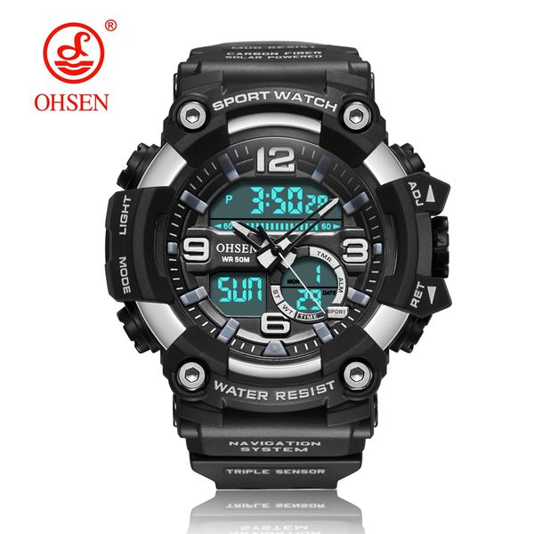ohsen chronograph watches men sports led digital watches fashion casual dual display waterproof wristwatches relogio masculino, Slivery;brown
ohsen chronograph watches men sports led digital watches fashion casual dual display waterproof wristwatches relogio masculino, Slivery;brown