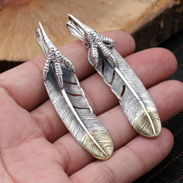 s925 sterling silver jewelry retro thai silver fashion takahashi goro handmade feather male and female pendant
s925 sterling silver jewelry retro thai silver fashion takahashi goro handmade feather male and female pendant