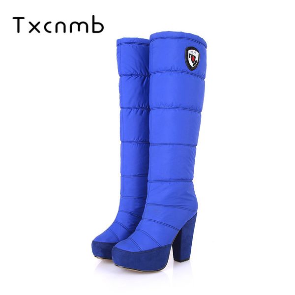 txcnmb 2018 new waterproof boots snow boots fur platform mid calf women winter warm cotton down shoes plus size 9, Black
txcnmb 2018 new waterproof boots snow boots fur platform mid calf women winter warm cotton down shoes plus size 9, Black
